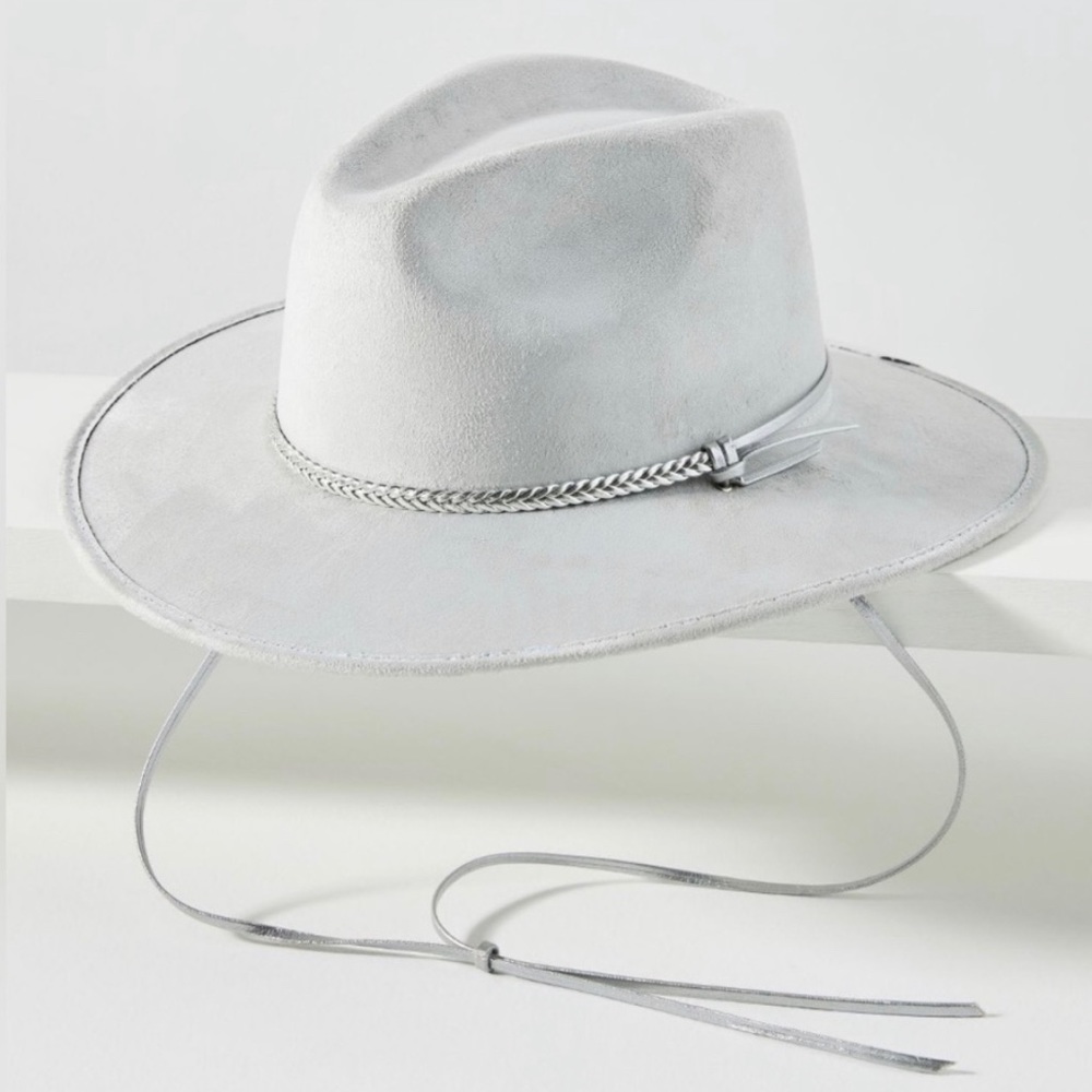 Anthropologie ASN gray “suede” rancher hat